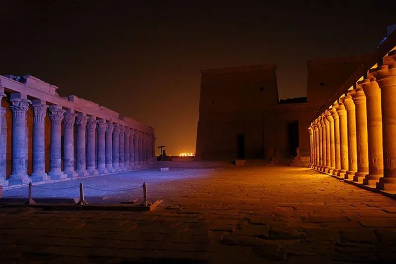 Philae Temple Sound and Light Show Philae Temple Sound and Light Show